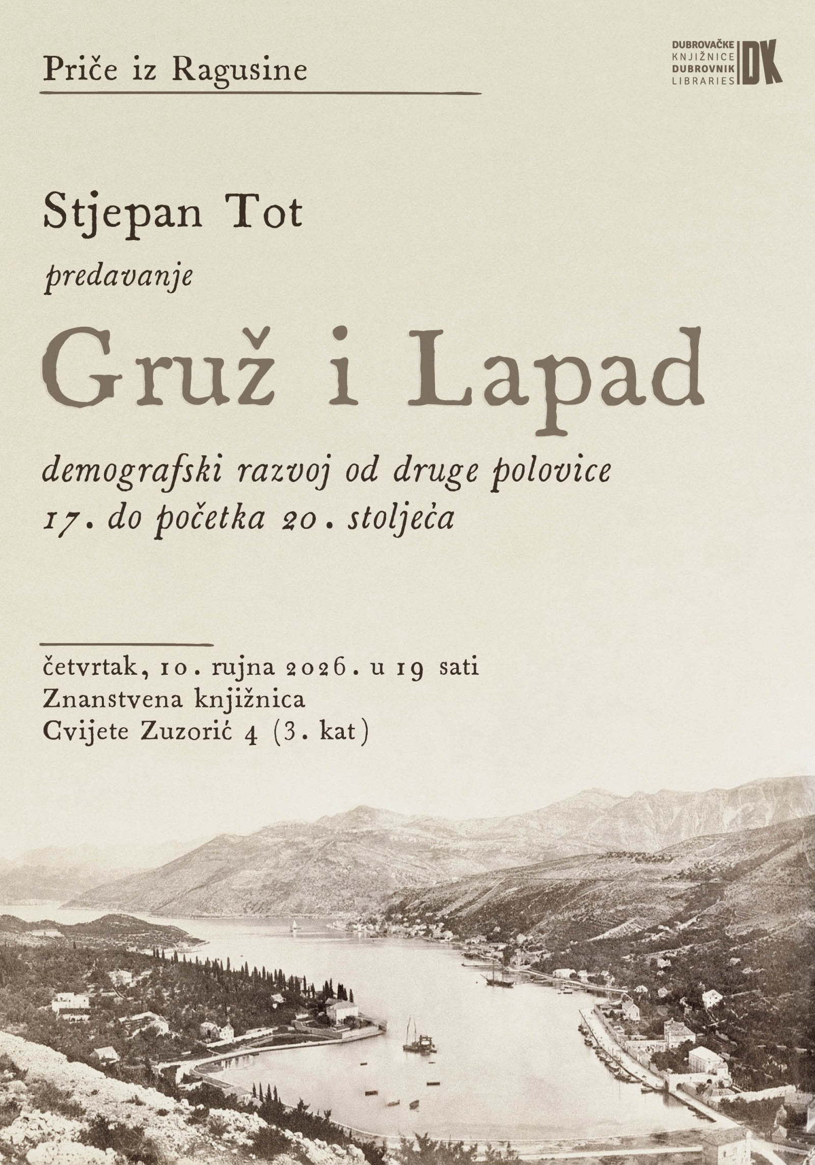 Stjepan Tot o demografskom razvoju Gruža i Lapada